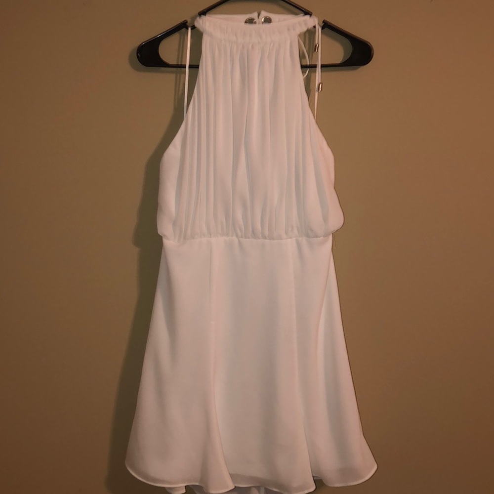 White cocktail dress